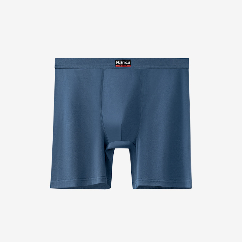 Meeste puuvillased kõrge vöökoha bokserid, hingavad, sportlikud