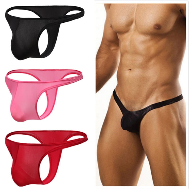 Tanga pentru bărbați, respirant, din milk silk, uscare rapidă, 61–70d, talie joasă