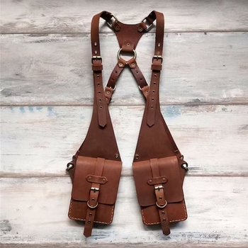Srednjovjekovska steampunk retro torba preko ramena s podesivim remenom – novčanik i torbica za telefon za Halloween cosplay