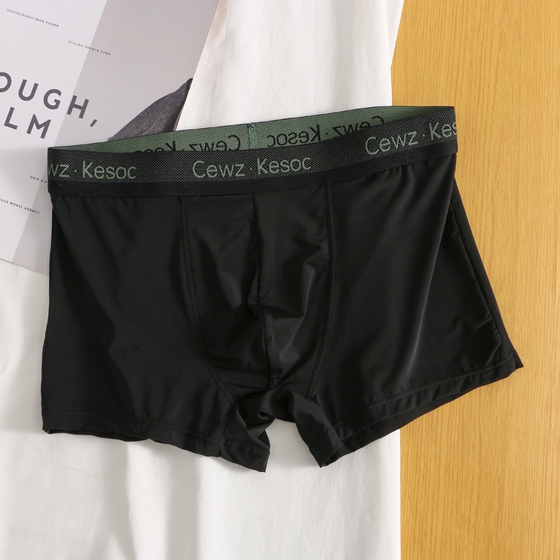 Ανδρικά μποξεράκια από νάιλον Ice Silk – γρήγορο στέγνωμα, διαπνοή, μεσαία μέση, U-σχήματος θήκη, 80-90% νάιλον, επένδυση καβάλου 92% βισκόζη