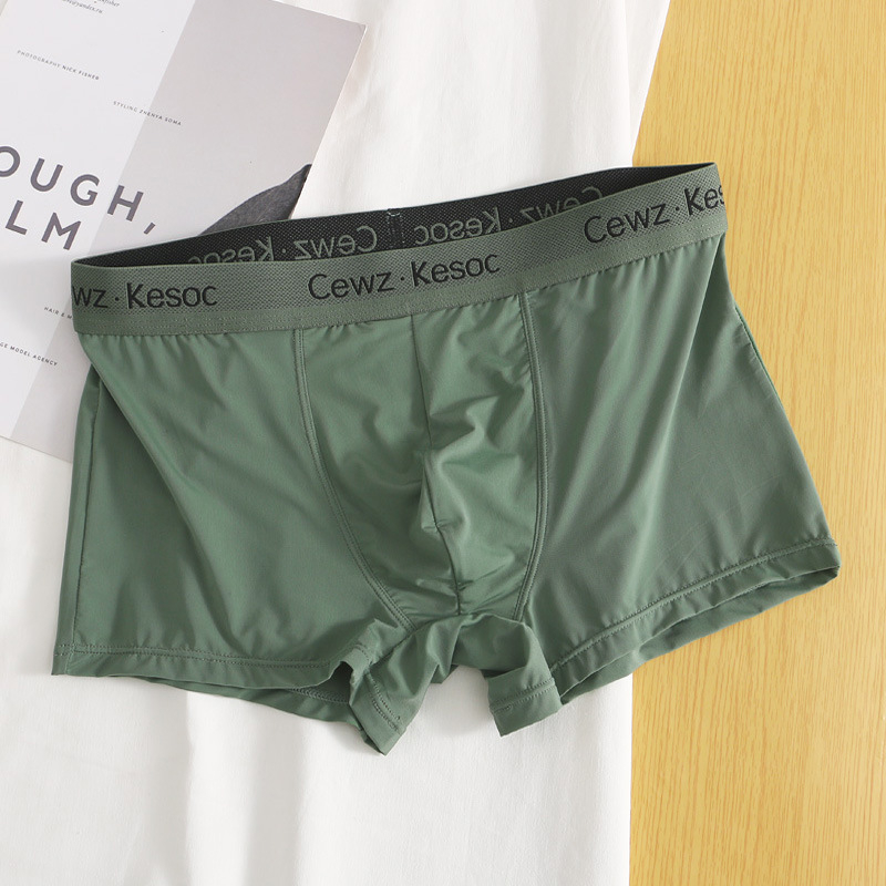 Ανδρικά μποξεράκια από νάιλον Ice Silk – γρήγορο στέγνωμα, διαπνοή, μεσαία μέση, U-σχήματος θήκη, 80-90% νάιλον, επένδυση καβάλου 92% βισκόζη