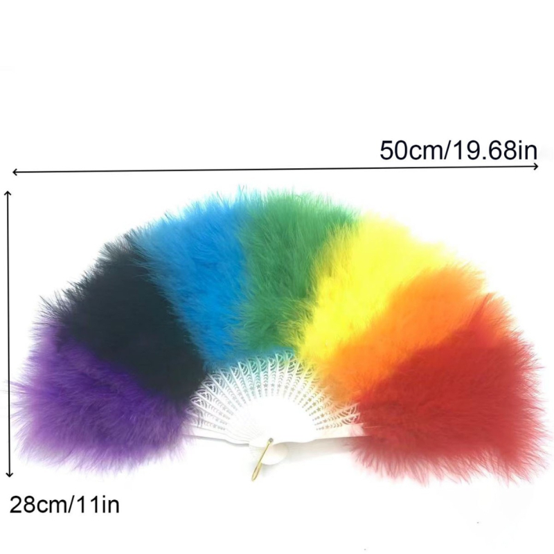 Tollas fan színpadi kosztümökhöz és kifutó bemutatókhoz, teljes tollazatú, Lolita party-kiegészítő