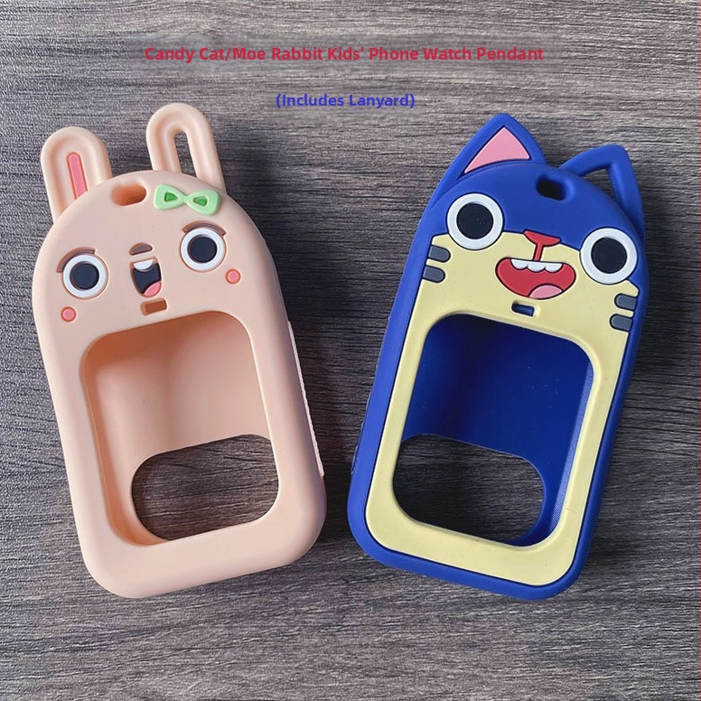 Silikónový náhrdelník ochranný kryt pre detské chytré hodinky A10/K1 – univerzálny, 20 g; balenie obsahuje medailu a šnúrku