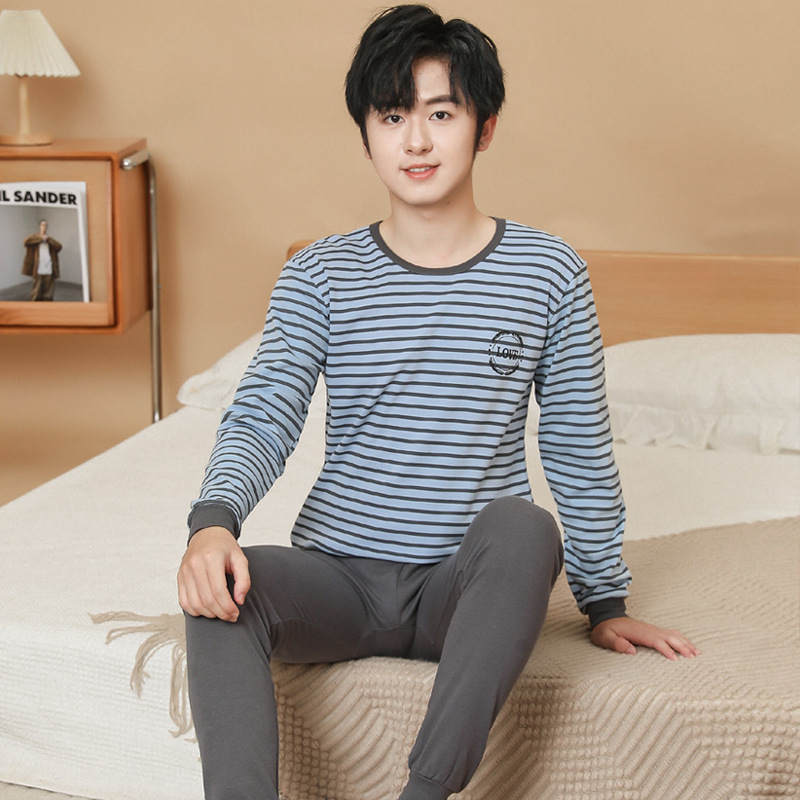 Set termic din bumbac pentru adolescenți: 100% bumbac, greutate medie 181–200 g/m², unisex, top cu mânecă lungă și pantaloni, cald pentru toamnă–iarnă, vârsta 13–18 ani