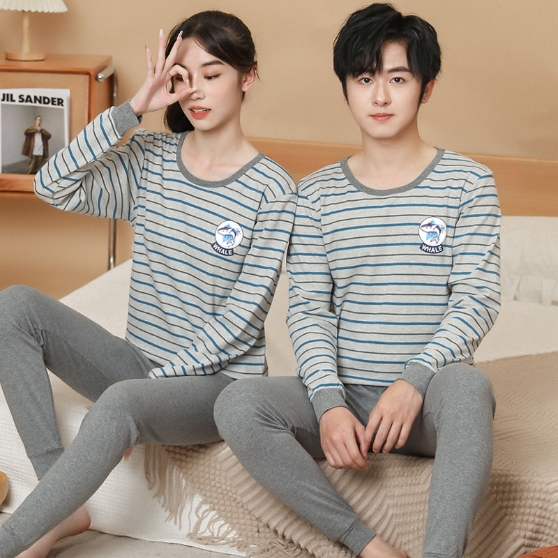 Set termic din bumbac pentru adolescenți: 100% bumbac, greutate medie 181–200 g/m², unisex, top cu mânecă lungă și pantaloni, cald pentru toamnă–iarnă, vârsta 13–18 ani