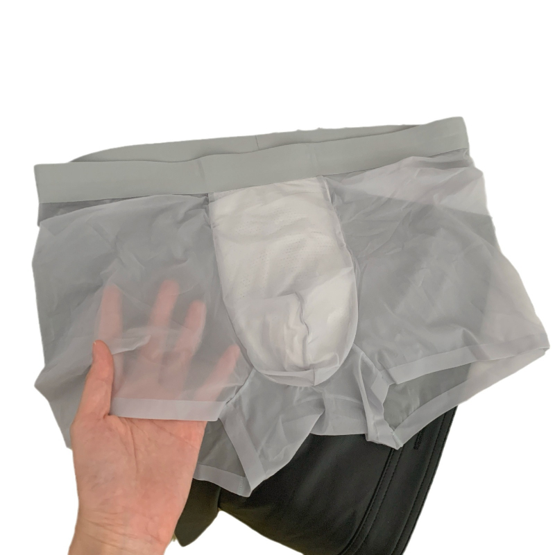 Muške bokserice od Ice Silk, prozračne i brzo sušeće, 3D honeycomb džep, pleteni najlon materijal