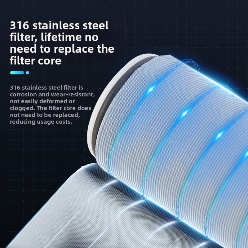 Συσκευή προφιλτράρισματος ύδατος με χαλκό σώμα, φίλτρο από 316 ανοξείδωτη, αντικαταστάσιμο στοιχείο φιλτραρίσματος, 8000 L/h