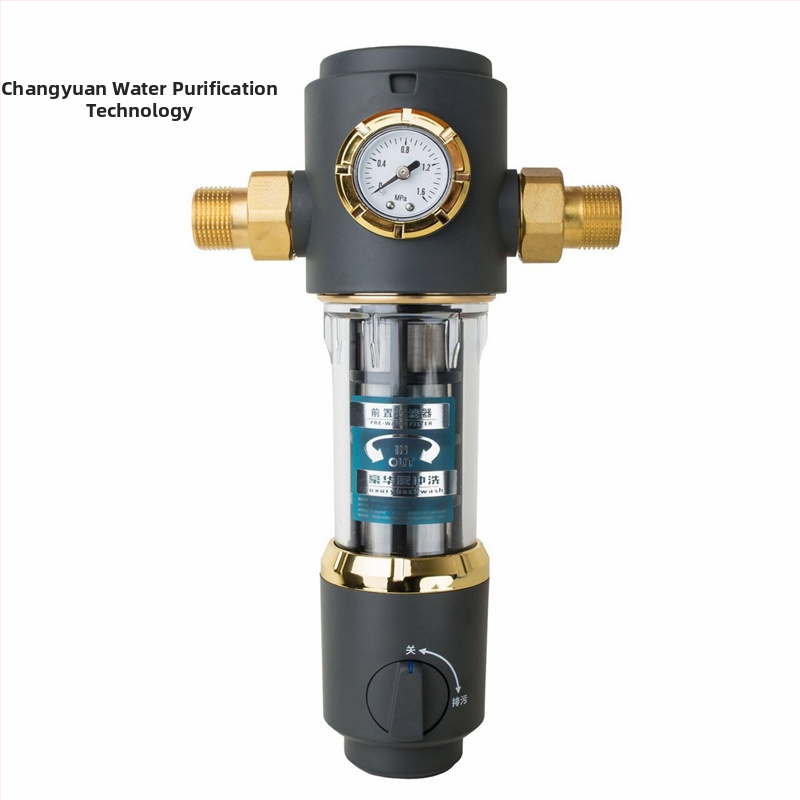 Συσκευή προφιλτράρισματος ύδατος με χαλκό σώμα, φίλτρο από 316 ανοξείδωτη, αντικαταστάσιμο στοιχείο φιλτραρίσματος, 8000 L/h