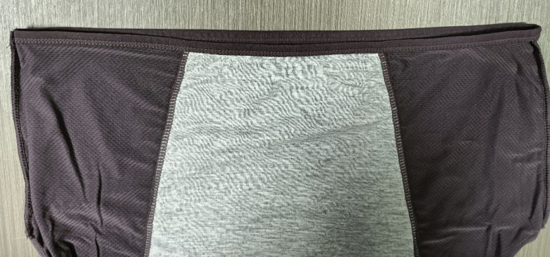 Менструално бельо Ice Silk плат, защита срещу протичане, средна талия, плетено; основен материал 92% найлон, подплата 82.2% вискоза.