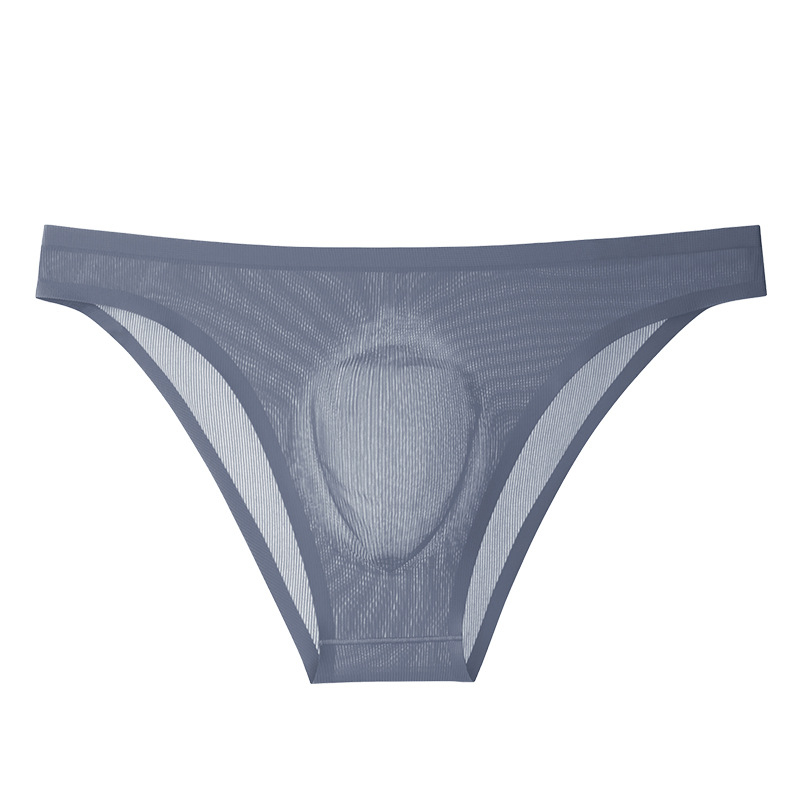 Muške boxerice Ice Silk, rebraste, bezšivne, niski pojas, Nylon 50-70% glavni materijal