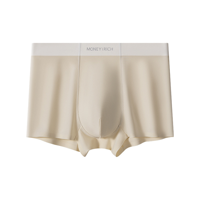 Muške bokserice od Ice Silk, prozračne, antibakterijske, glavni materijal: najlon, pletene, srednje visine struka