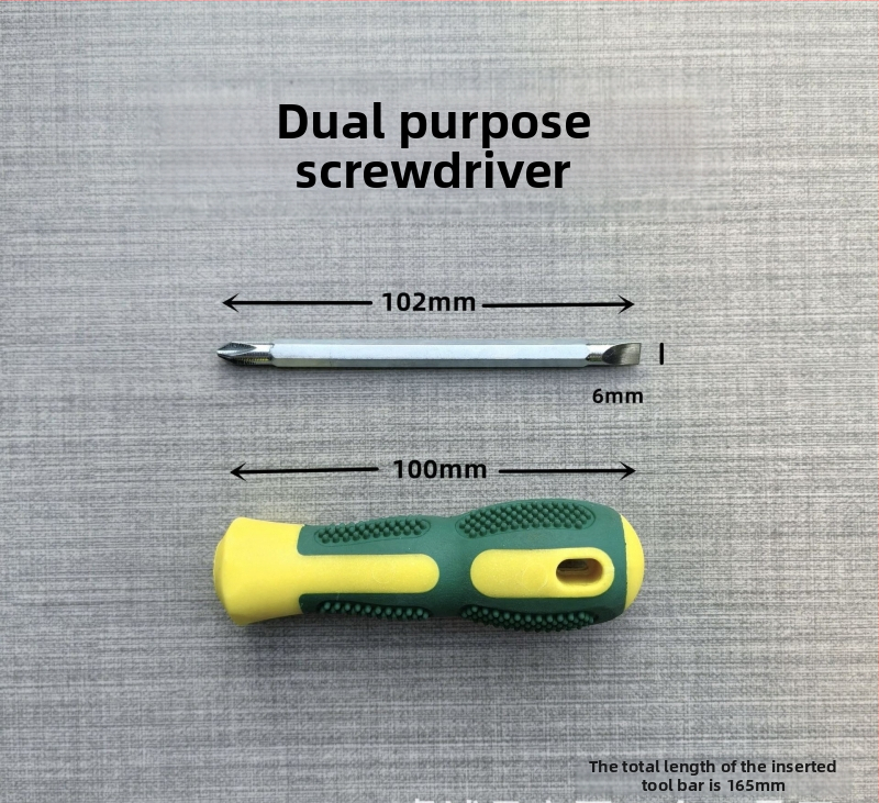 Xiongfeng magnetinis atsuktuvas iš 45# plieno, su kryžine ir plokščia galva, dvipusis