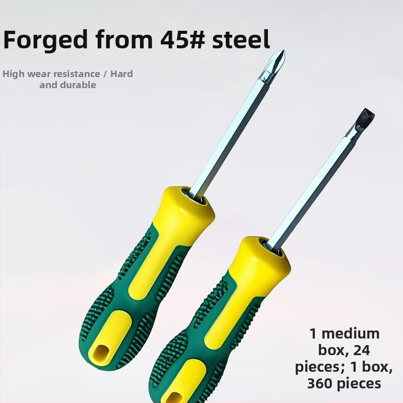 Xiongfeng magnetický skrutkovač z ocele 45#, s krížovou a plochou hlavou, dvojstranný