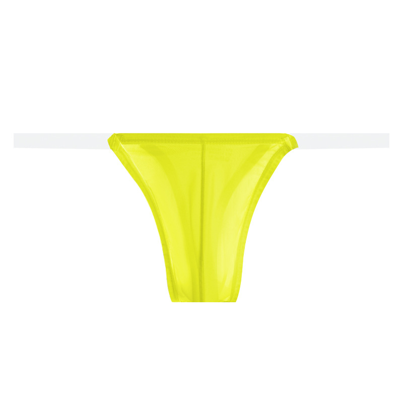 Adannu ανδρικά nylon πλεκτά μπικίνι thong χαμηλής μέσης, βασικό ύφασμα 50–70%, επένδυση 30–50%