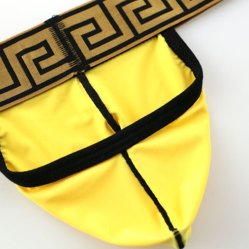 Ανδρικό στρινγκ Ice Silk - Νήμα Nylon 80–90%, Εσωτερική επένδυση Ice Silk 80–90%, Χαμηλή μέση, Μονόχρωμο