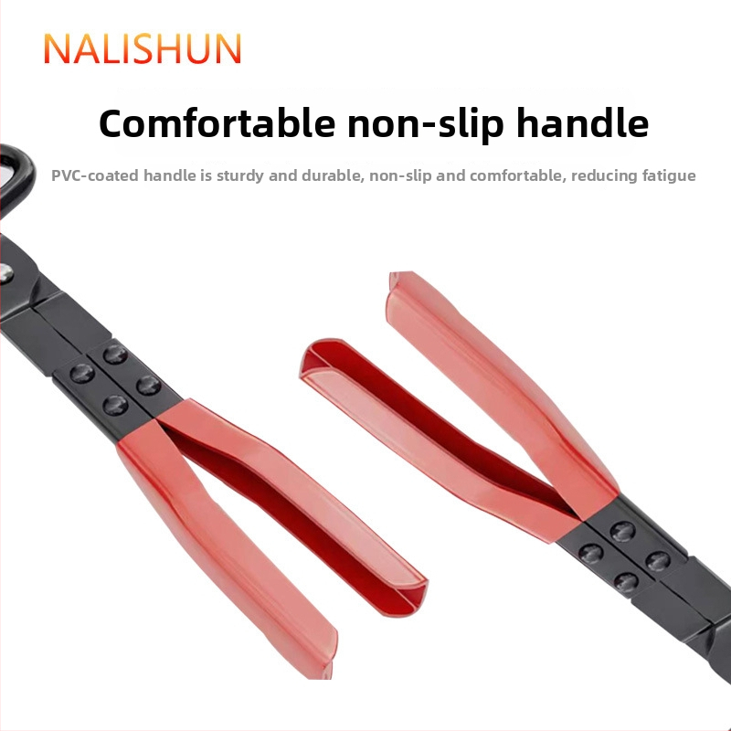 Kliešte na demontáž výfukového systému – oceľ, 350 g, odstránenie gumovej podložky, demontáž spony, demontáž zavesenia výfuku