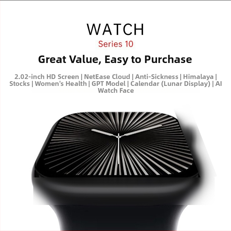 Έξυπνο ρολόι S10 με Bluetooth κλήσεις, μέτρηση καρδιακού ρυθμού και αρτηριακής πίεσης, πληρωμές NFC, ανθεκτικό στο νερό για καθημερινή χρήση