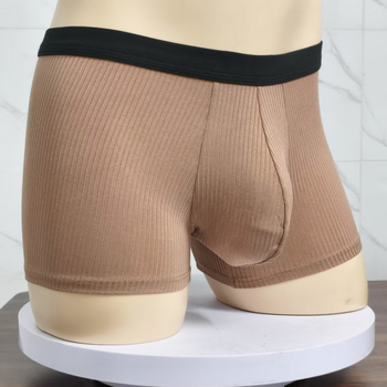 Meeste U‑kujuline kabatiga bokserid, hingavad, keskmise kõrgusega vöökoht, ribi kude, 90–95% polüester