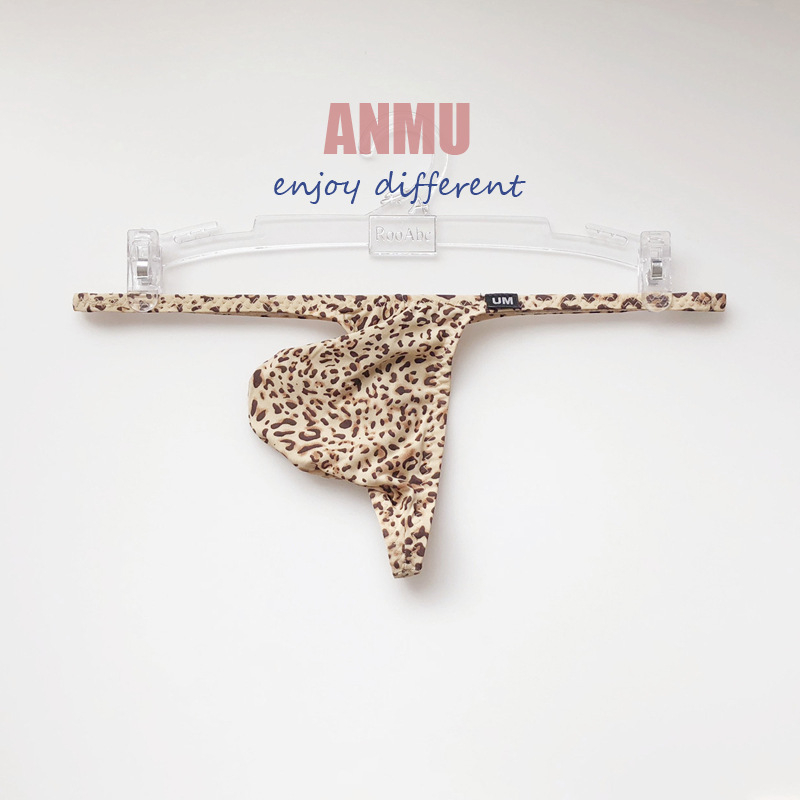 Bărbați thong din Ice Silk, transparenți, talie joasă, fir 61-70d