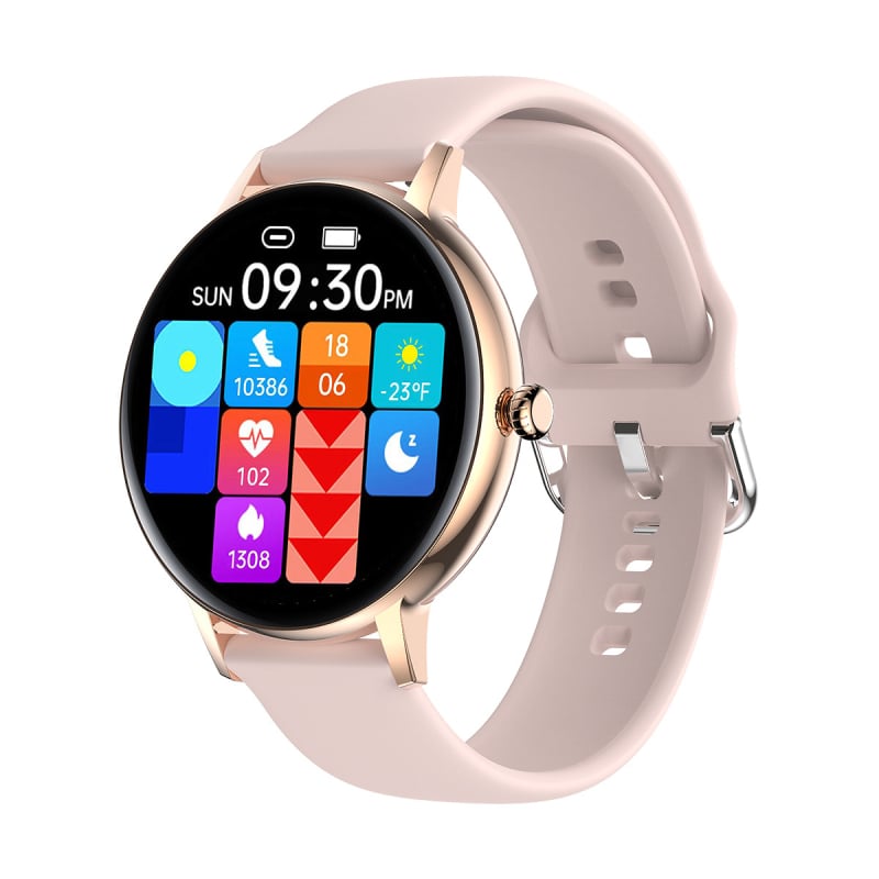 Fw07 Bluetooth pametni sat - vodootporan do 30 m, AMOLED zaslon, praćenje srčanog ritma, brojač koraka, Bluetooth pozivi