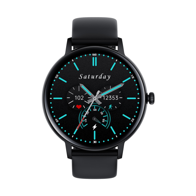 Fw07 Bluetooth pametni sat - vodootporan do 30 m, AMOLED zaslon, praćenje srčanog ritma, brojač koraka, Bluetooth pozivi