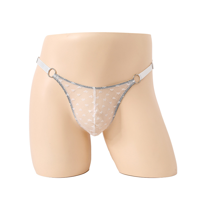 Unisex λεοπάρ mesh thong εσώρουχο, σπαντέξ 90-95%