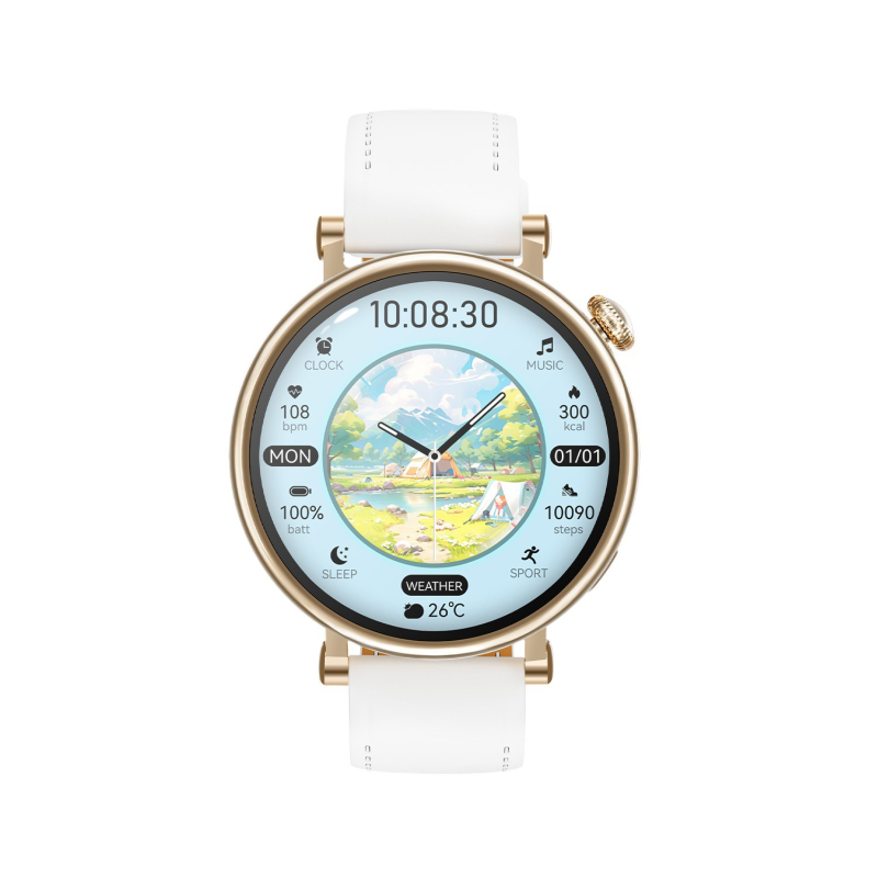 GM2Mini Έξυπνο ρολόι με μέτρηση θερμοκρασίας σώματος, καρδιακού ρυθμού, αρτηριακής πίεσης, οξυγόνου στο αίμα και παρακολούθηση ύπνου