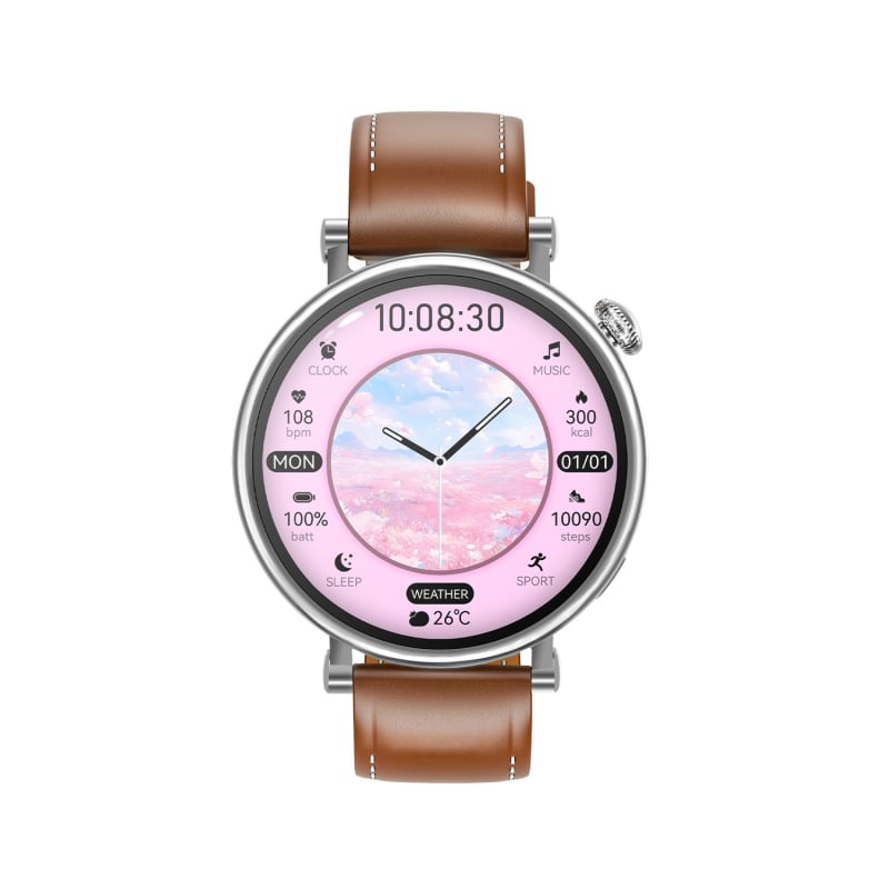 GM2Mini Έξυπνο ρολόι με μέτρηση θερμοκρασίας σώματος, καρδιακού ρυθμού, αρτηριακής πίεσης, οξυγόνου στο αίμα και παρακολούθηση ύπνου