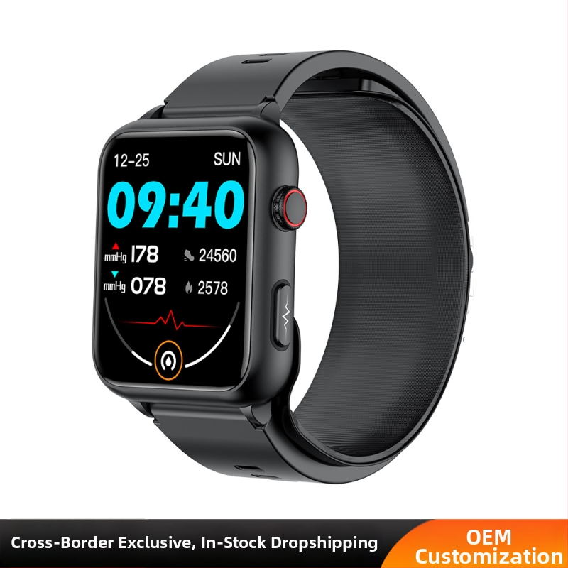 Έξυπνο ρολόι με μέτρηση αρτηριακής πίεσης, παρακολούθηση καρδιακού ρυθμού και οξυγόνου στο αίμα; αδιάβροχο, αυτονομία 7–14 ημερών, μαγνητική φόρτιση