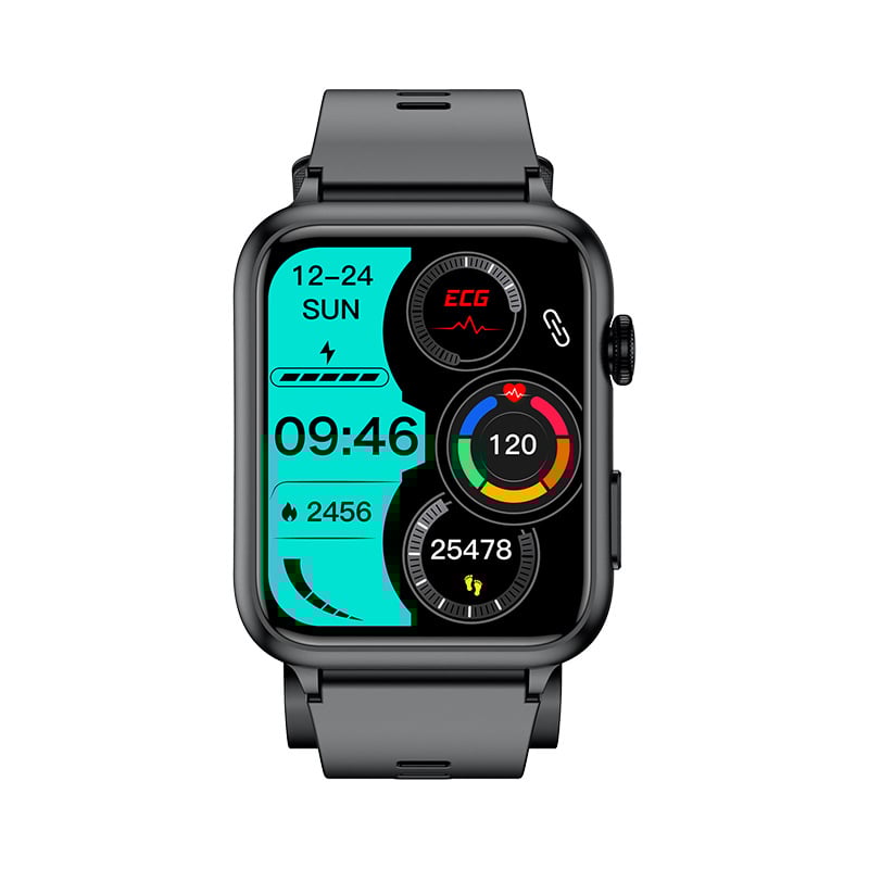 Έξυπνο ρολόι με μέτρηση αρτηριακής πίεσης, παρακολούθηση καρδιακού ρυθμού και οξυγόνου στο αίμα; αδιάβροχο, αυτονομία 7–14 ημερών, μαγνητική φόρτιση