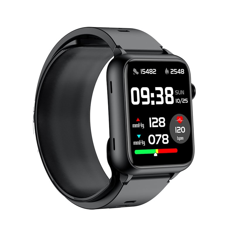 Έξυπνο ρολόι με μέτρηση αρτηριακής πίεσης, παρακολούθηση καρδιακού ρυθμού και οξυγόνου στο αίμα; αδιάβροχο, αυτονομία 7–14 ημερών, μαγνητική φόρτιση