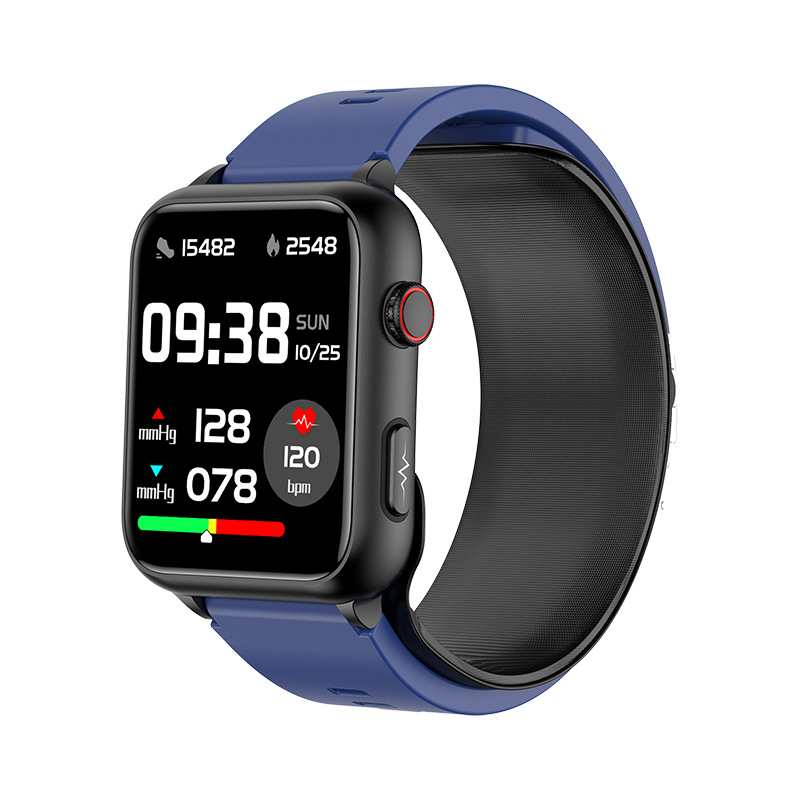 Έξυπνο ρολόι με μέτρηση αρτηριακής πίεσης, παρακολούθηση καρδιακού ρυθμού και οξυγόνου στο αίμα; αδιάβροχο, αυτονομία 7–14 ημερών, μαγνητική φόρτιση