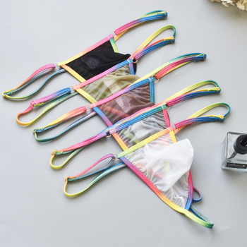 Ανδρικό στρινγκ | Ice Silk Nylon (80-90%) | Ουράνια Θήκη | YUTATA B918