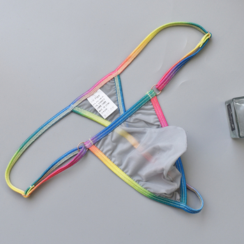 Ανδρικό στρινγκ | Ice Silk Nylon (80-90%) | Ουράνια Θήκη | YUTATA B918