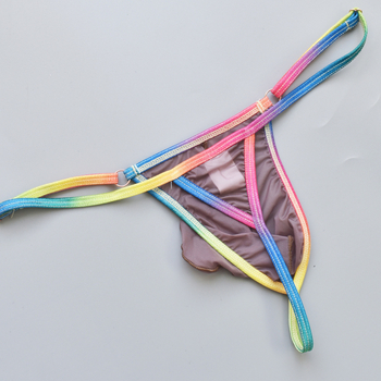 Ανδρικό στρινγκ | Ice Silk Nylon (80-90%) | Ουράνια Θήκη | YUTATA B918