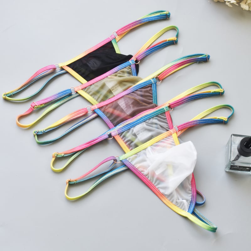 Ανδρικό στρινγκ | Ice Silk Nylon (80-90%) | Ουράνια Θήκη | YUTATA B918