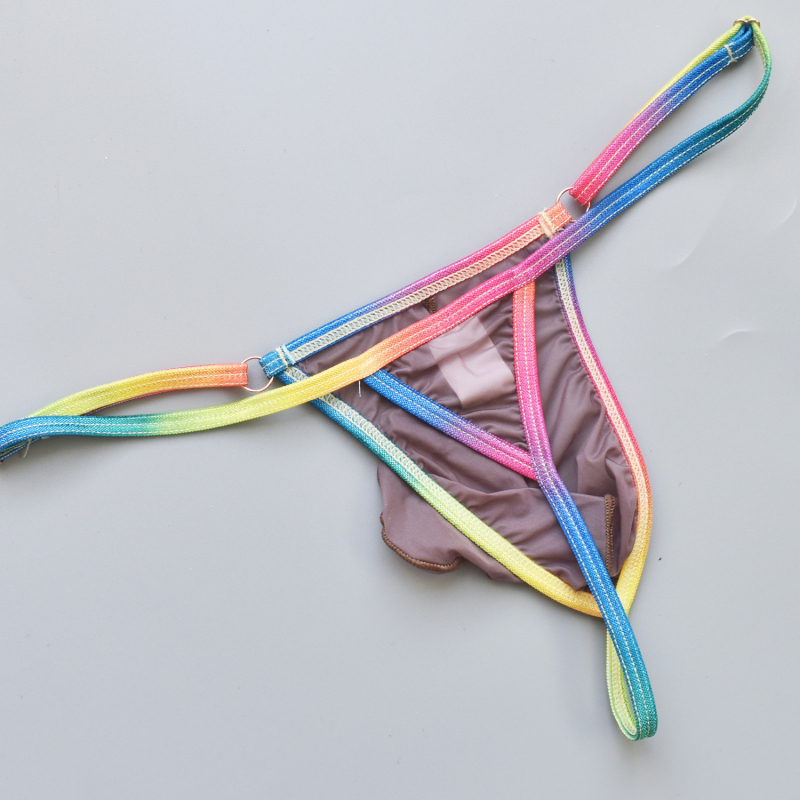 Ανδρικό στρινγκ | Ice Silk Nylon (80-90%) | Ουράνια Θήκη | YUTATA B918