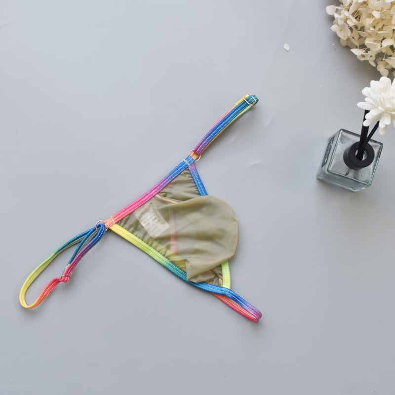 Ανδρικό στρινγκ | Ice Silk Nylon (80-90%) | Ουράνια Θήκη | YUTATA B918