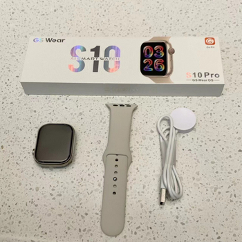 S10Pro Smartwatch με κλήσεις Bluetooth, πρόσβαση και πληρωμές NFC, μέτρηση καρδιακού ρυθμού, αδιάβροχο καθημερινής χρήσης, ασύρματη φόρτιση