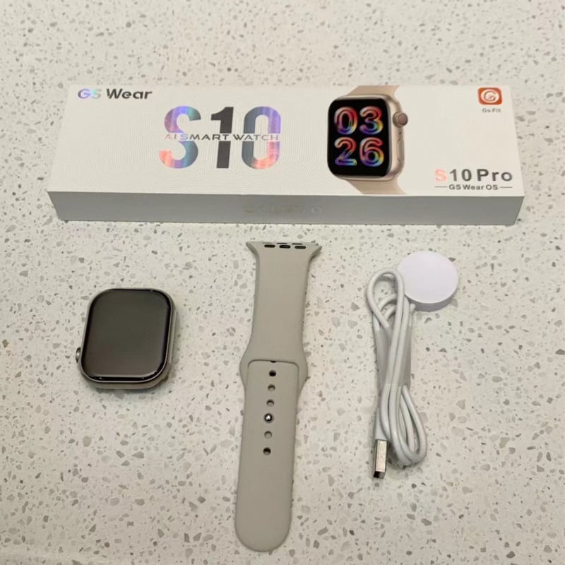 S10Pro Smartwatch με κλήσεις Bluetooth, πρόσβαση και πληρωμές NFC, μέτρηση καρδιακού ρυθμού, αδιάβροχο καθημερινής χρήσης, ασύρματη φόρτιση