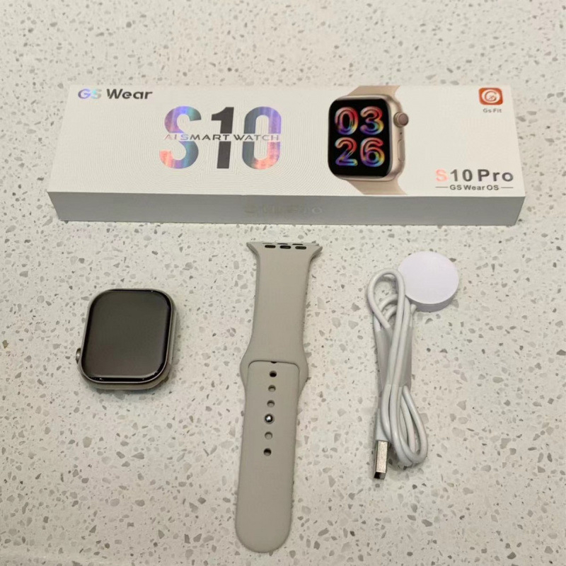 S10Pro Smartwatch με κλήσεις Bluetooth, πρόσβαση και πληρωμές NFC, μέτρηση καρδιακού ρυθμού, αδιάβροχο καθημερινής χρήσης, ασύρματη φόρτιση