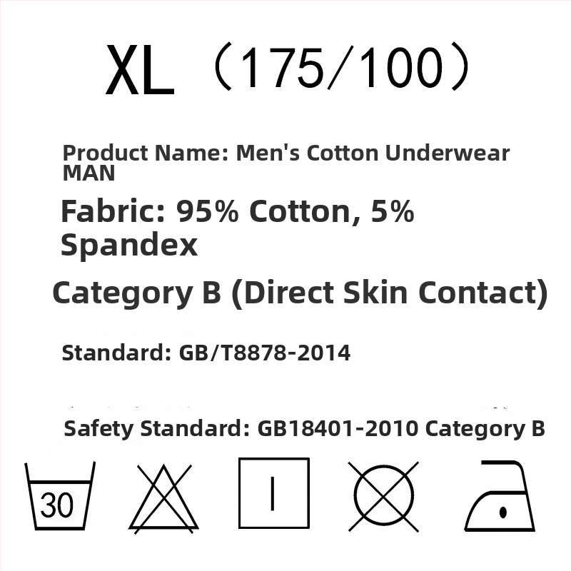 Pánske bavlnené boxerky s potlačou písmen, priedušné, stredná výška pásu