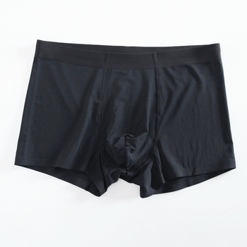 Meeste seamless bokserid Lanjing Modali materjalist, Mulberry Silk vooder kirkonnas, keskjoon, hingavad ja nähtamatud, ühes toonis