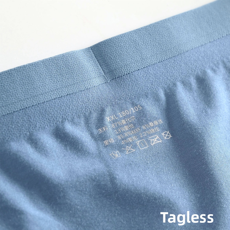 Pánske bezšvové boxerky z Lanjing Modal, s podšívkou Mulberry Silk na rozkroku, stredný pás, priedušné a neviditeľné, jednofarebné