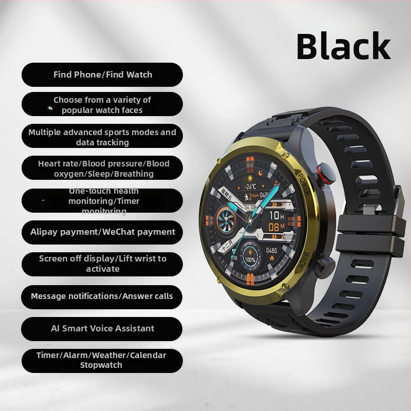 Smartwatch pre dospelých, vodeodolný, monitorovanie zdravia, monitorovanie spánku, Android kompatibilný