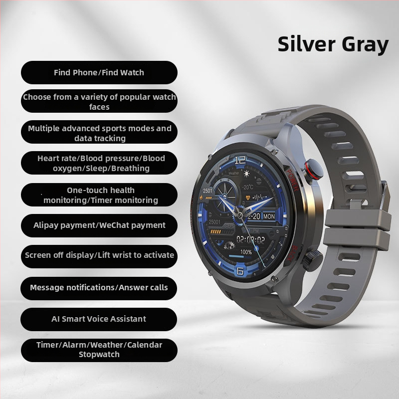 Smartwatch pre dospelých, vodeodolný, monitorovanie zdravia, monitorovanie spánku, Android kompatibilný