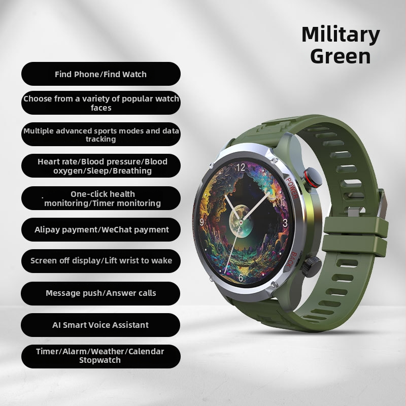 Smartwatch pre dospelých, vodeodolný, monitorovanie zdravia, monitorovanie spánku, Android kompatibilný