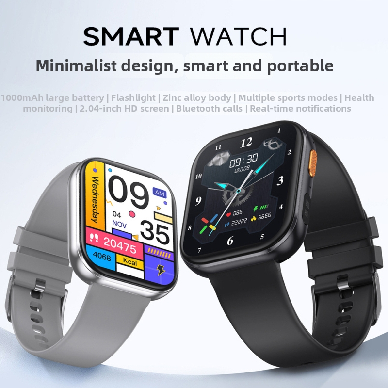 JU109 Ceas Inteligent: monitorizare ritm cardiac, tensiune arterială, oxigen în sânge, glicemie, autonomie baterie 15–21 zile