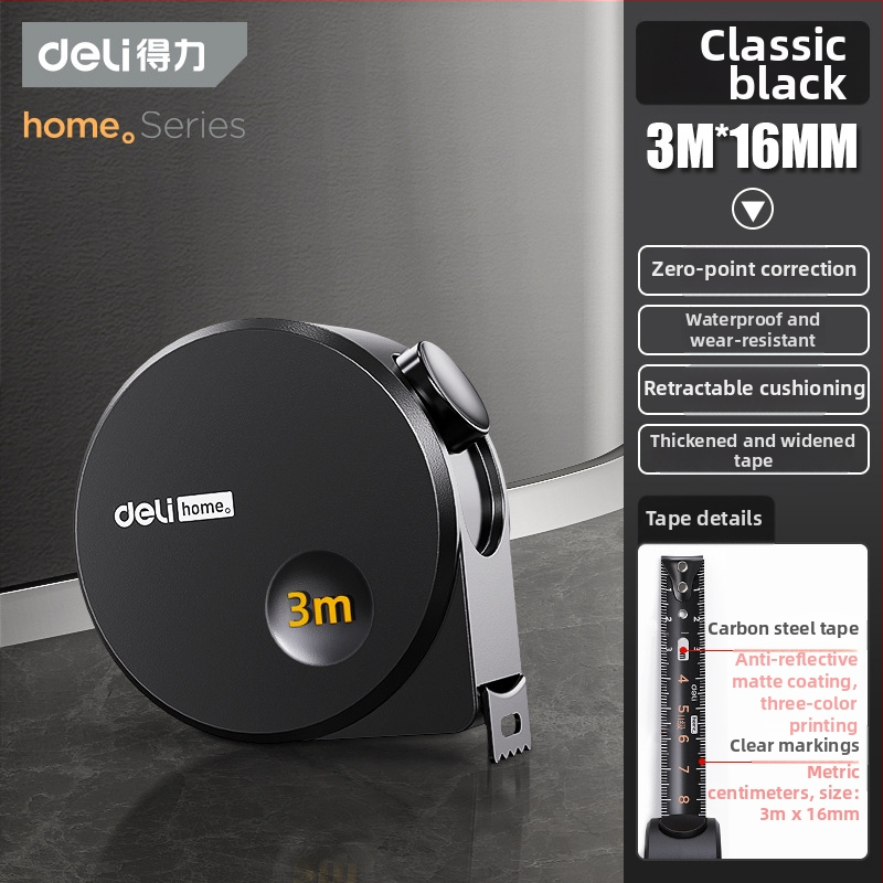 Deli μετρητής ταινίας υψηλής ακρίβειας, εμβέλεια 3–5 μέτρων, ανοξείδωτο ατσάλι, αδιάβροχος, ενισχυμένη κατασκευή