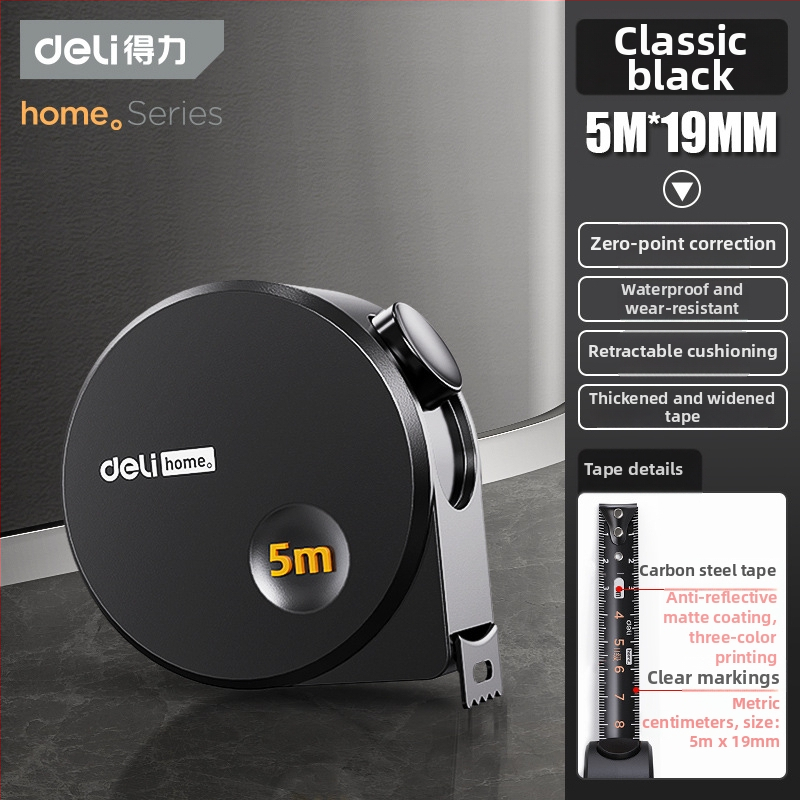 Deli μετρητής ταινίας υψηλής ακρίβειας, εμβέλεια 3–5 μέτρων, ανοξείδωτο ατσάλι, αδιάβροχος, ενισχυμένη κατασκευή